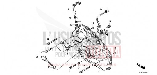 PANNEAU CARTER-MOTEUR D. (NC750X/XA) NC750XAE de 2014